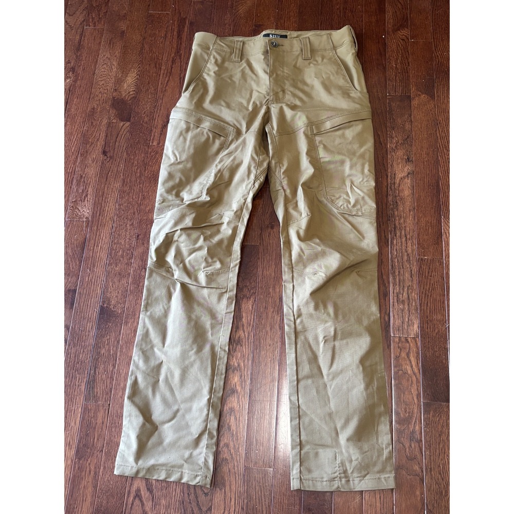 5.11 Apex Tactical Cargo Pants Mens 32x32 Tan Khaki Flex-Tac Stretch 74434